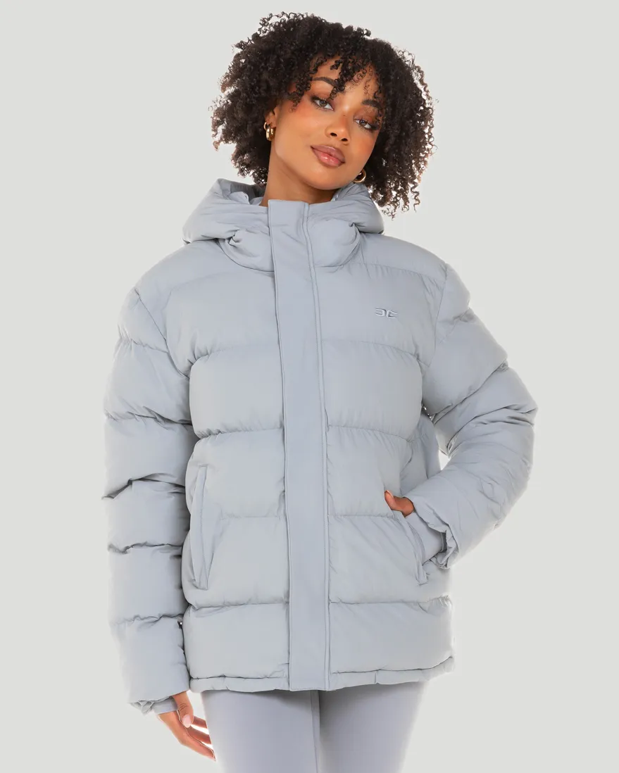 Unisex Puffer Jacket - Steel Grey
