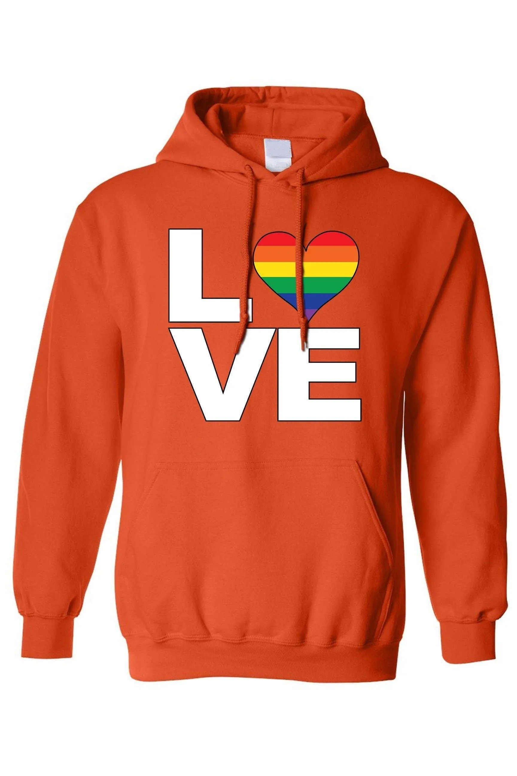 Unisex Pullover Hoodie LGBT "Rainbow Flag Gay love Pride!"