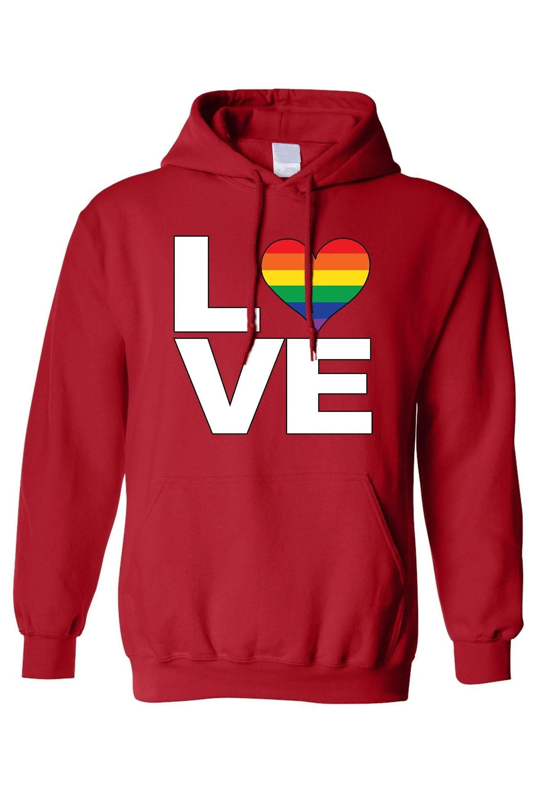 Unisex Pullover Hoodie LGBT "Rainbow Flag Gay love Pride!"