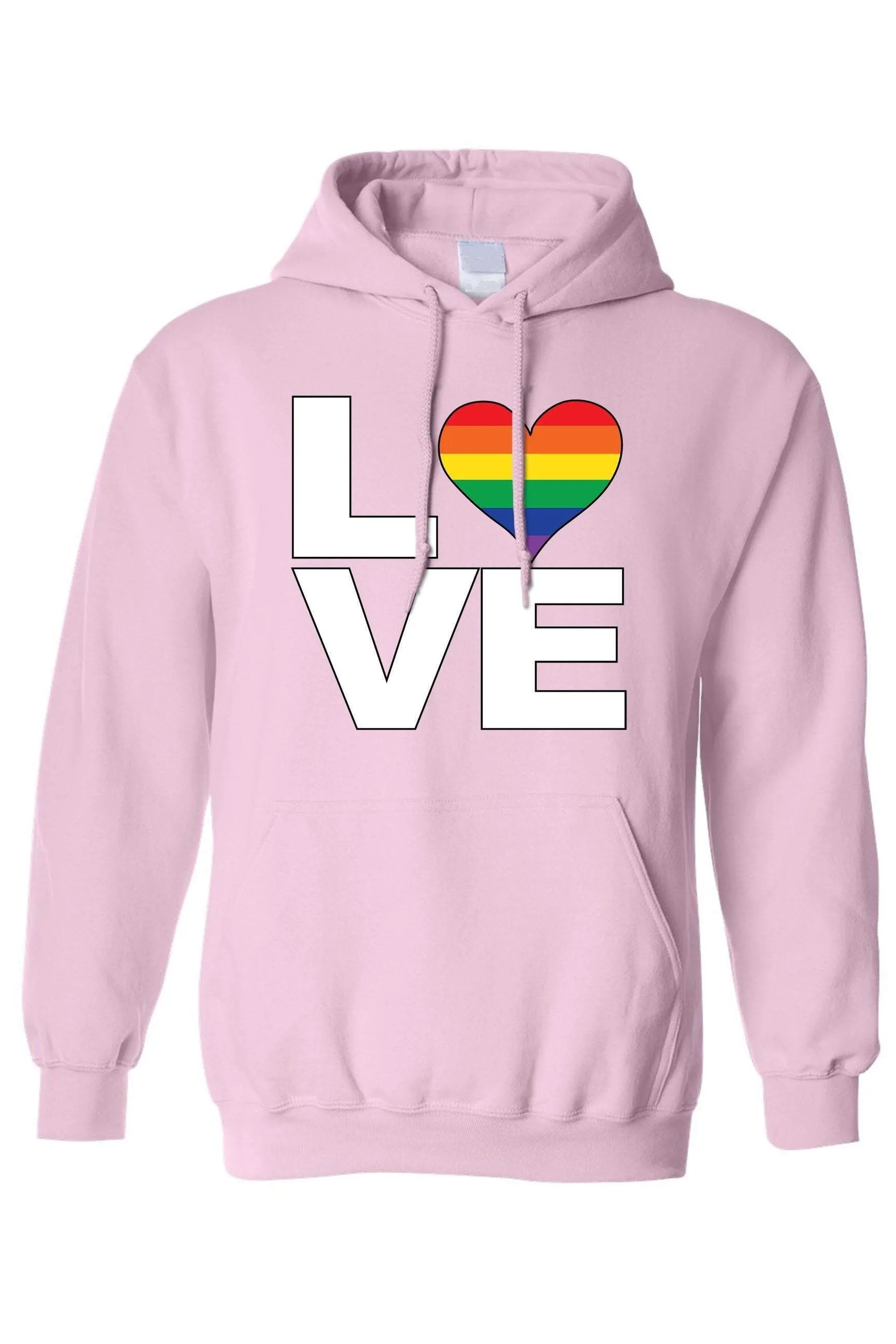 Unisex Pullover Hoodie LGBT "Rainbow Flag Gay love Pride!"
