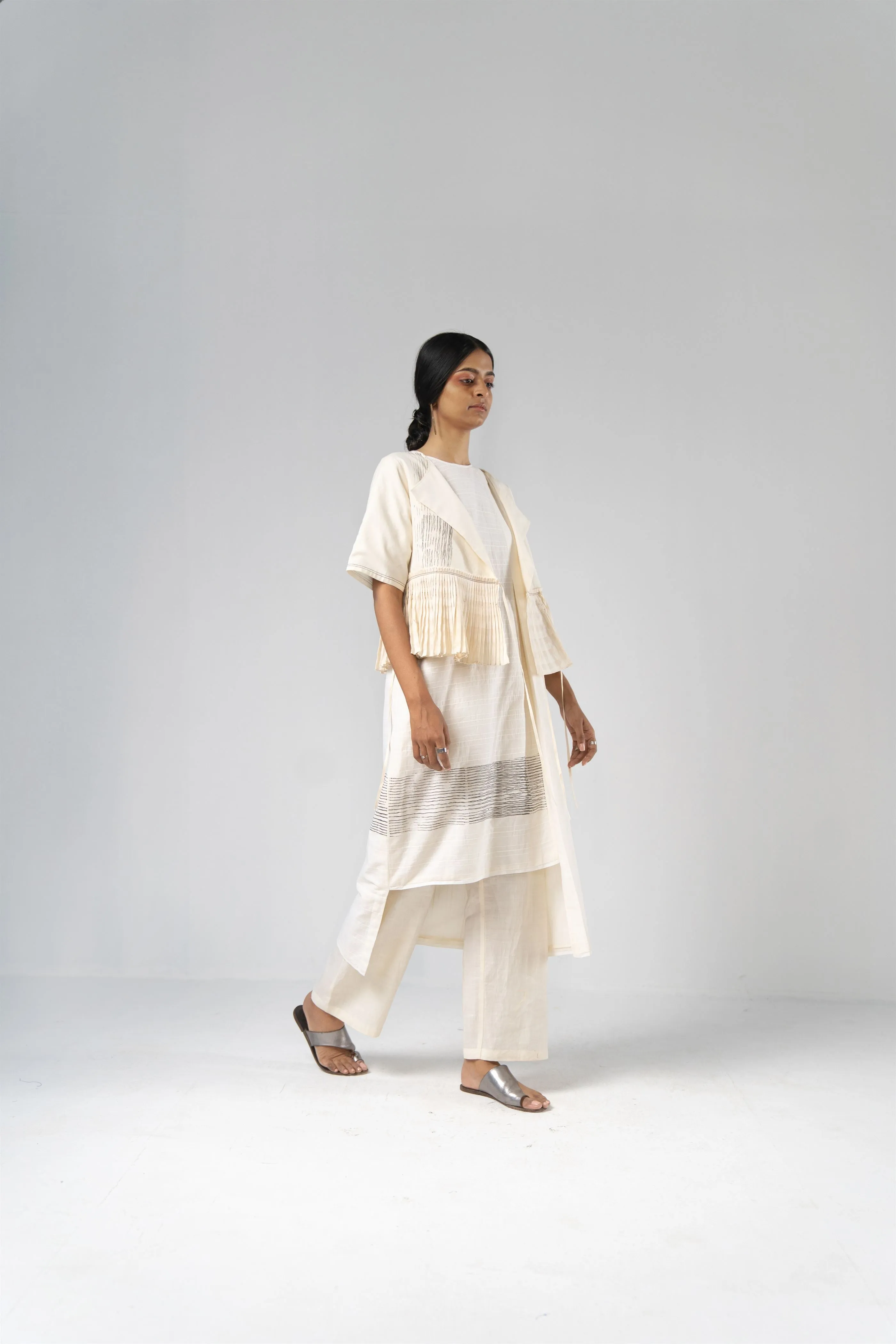 Urvashi Kaur   -   Core Top Hand Block Printed Checkered