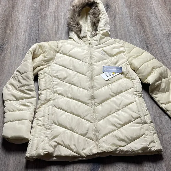 U.S. Polo Assn. Faux Fur Hooded Winter Jacket Size Medium