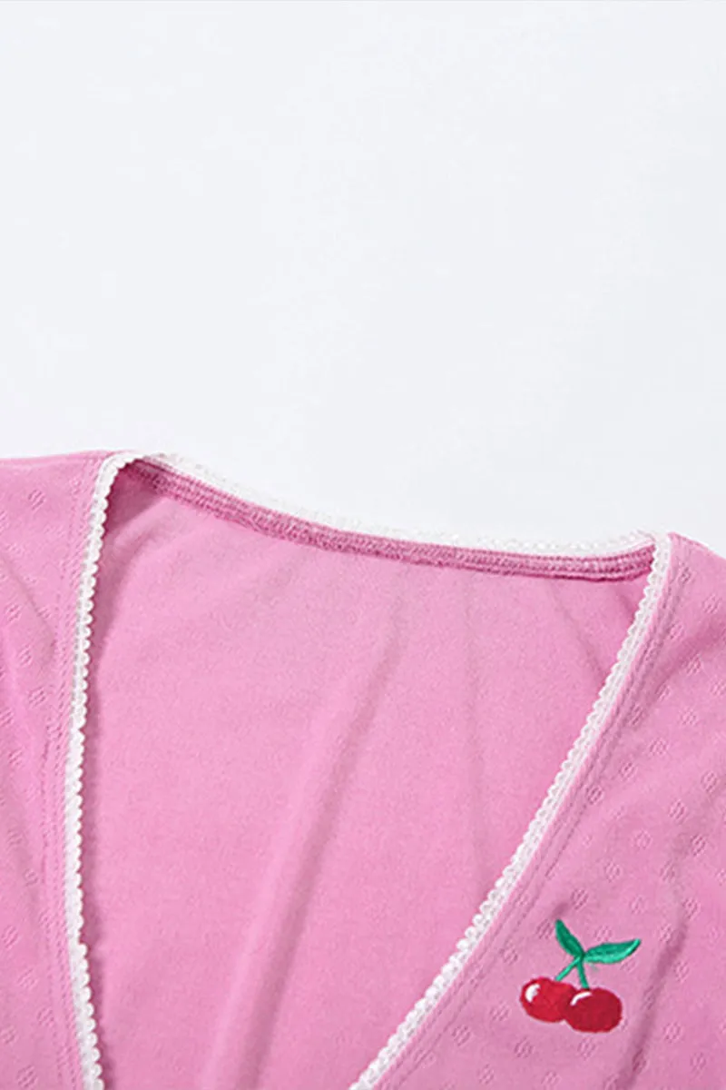 US3520 Crop Shirt and Shorts Set