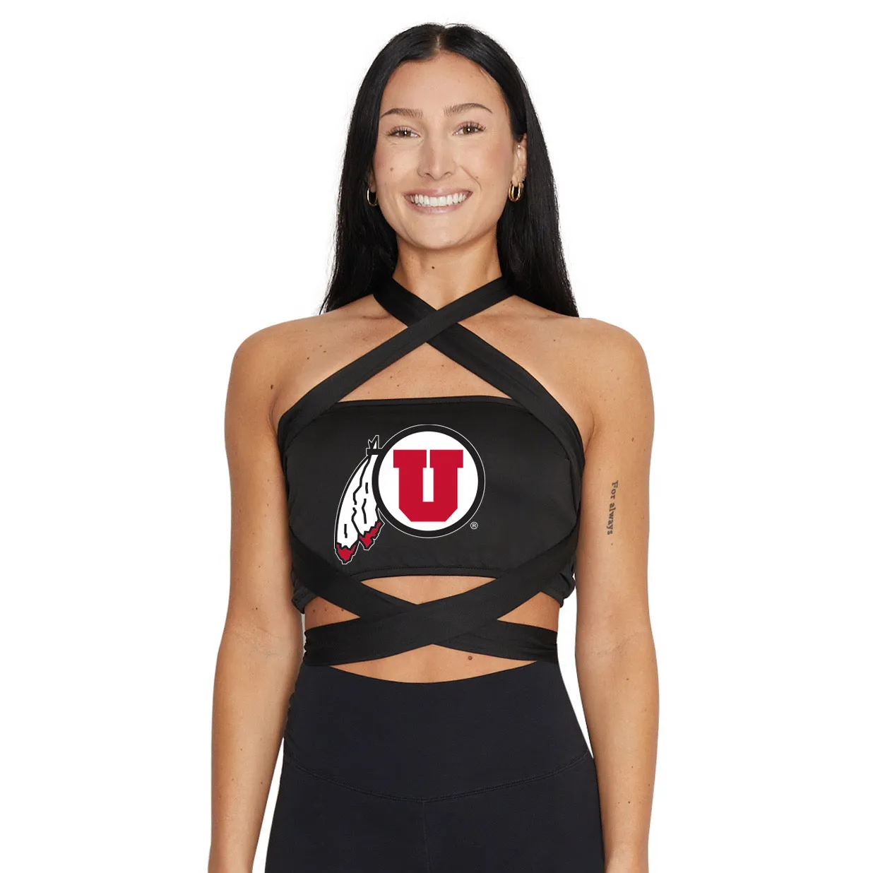 Utah Black Multi Way Bandeau Top