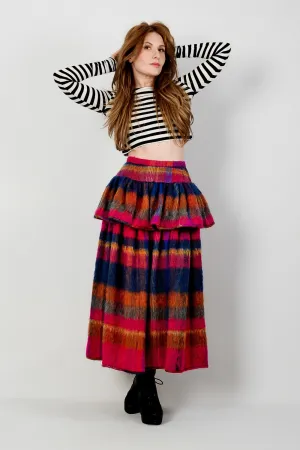 VALENTINO Mohair Peplum Skirt