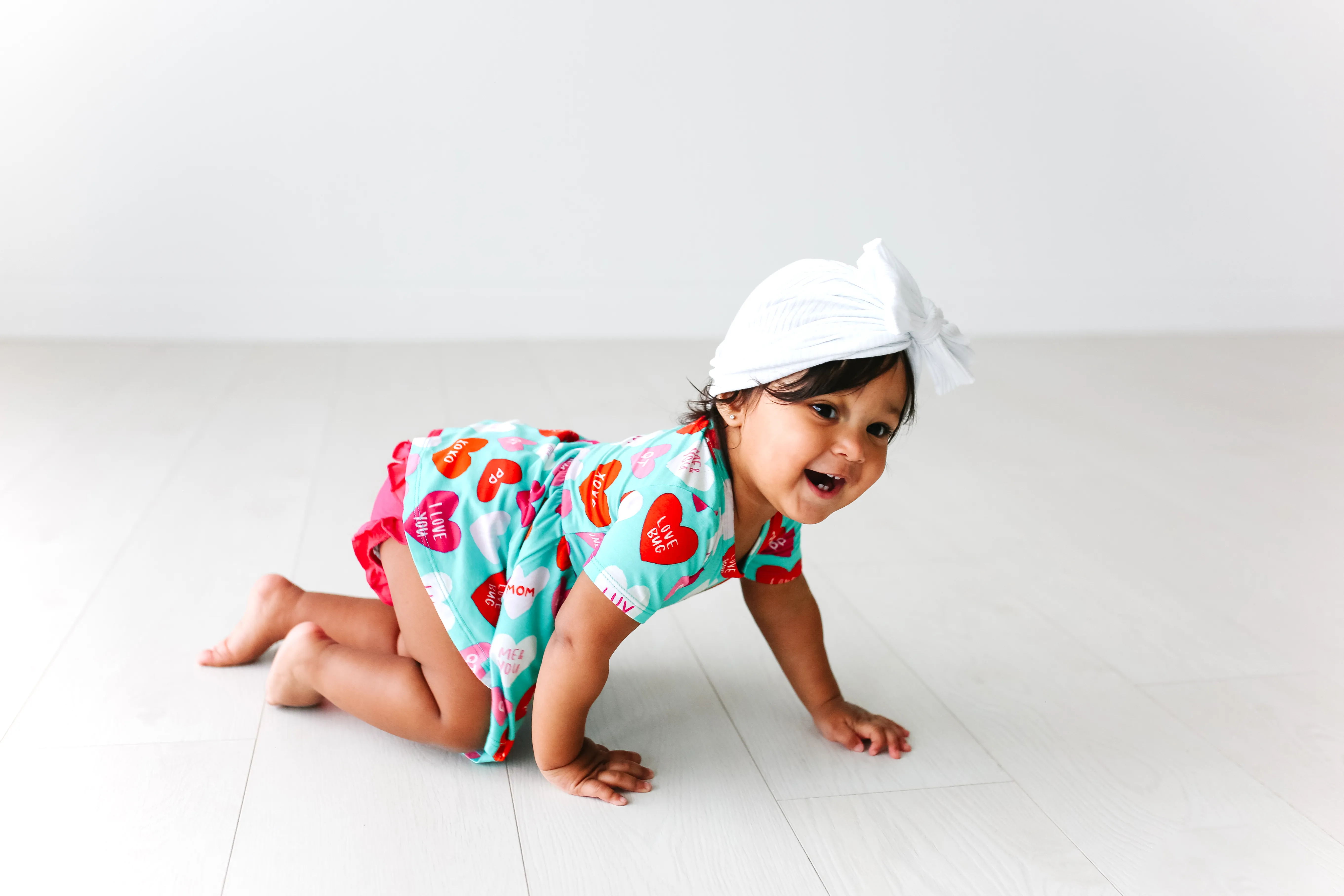 Valerie Short Sleeve Basic Peplum Top & Bloomer Set