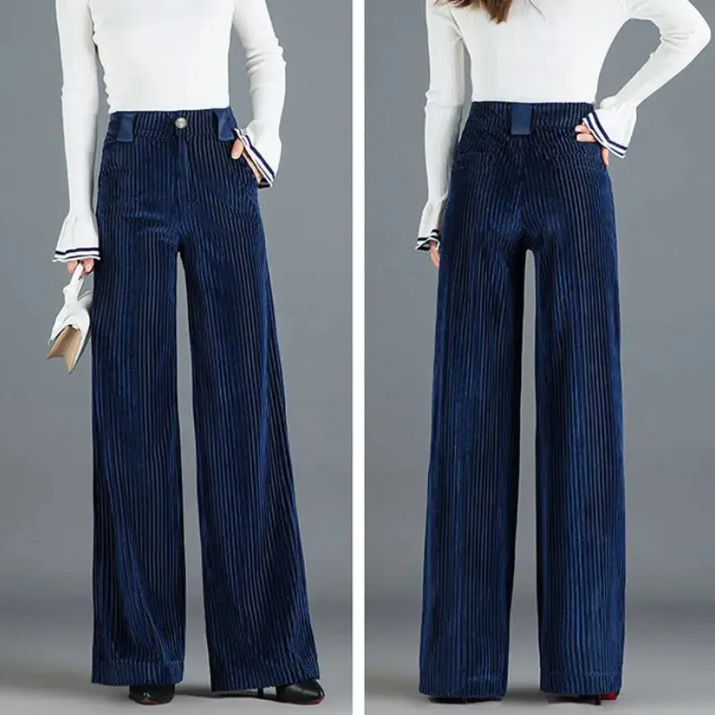 Velvet Flare Trousers