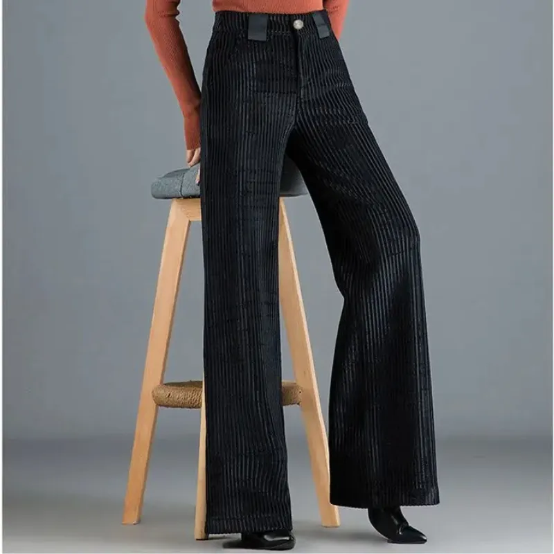 Velvet Flare Trousers