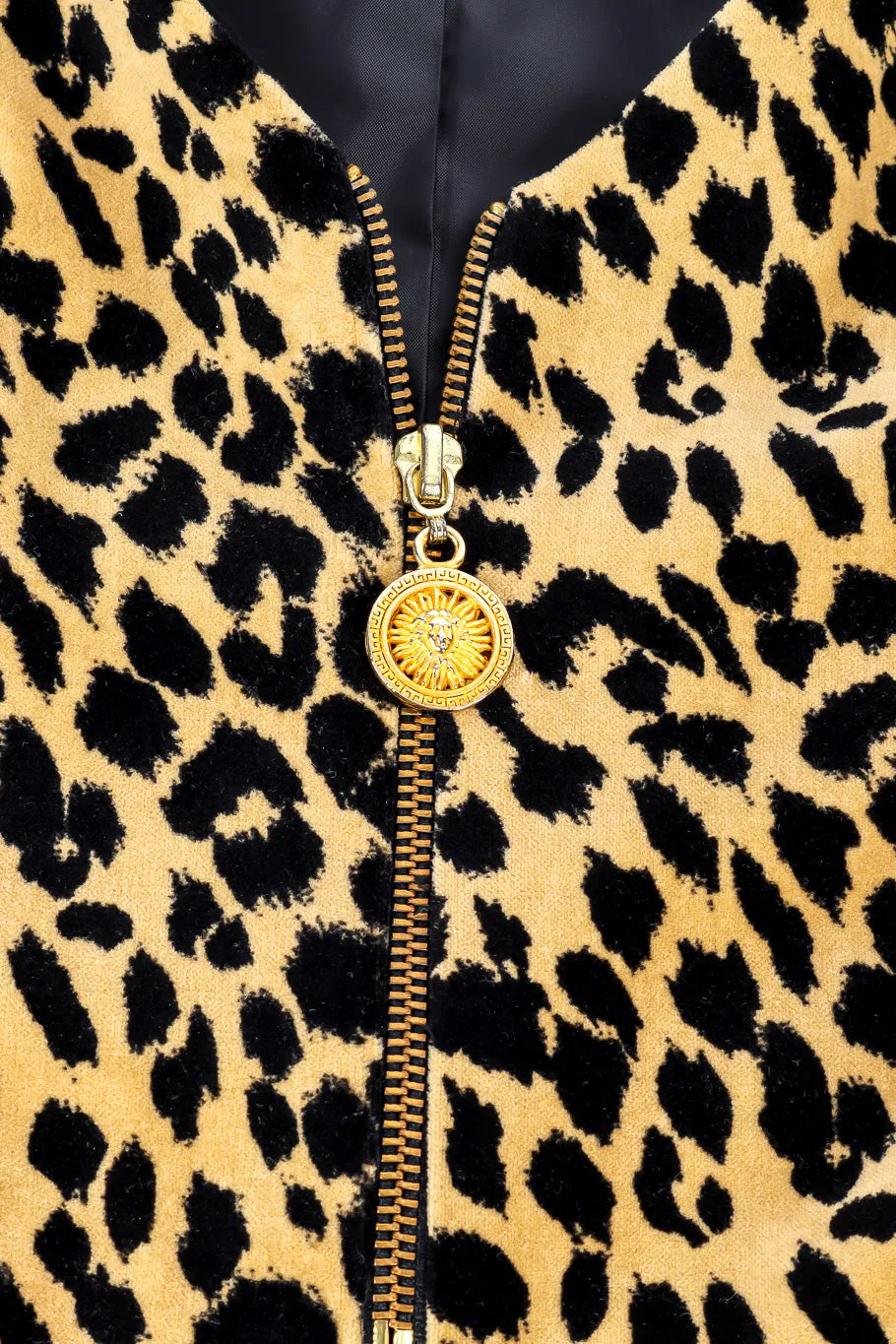 Velvet Leopard Peplum Vest