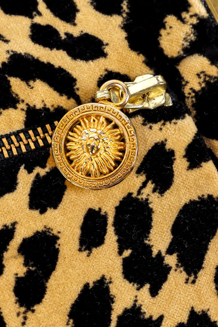 Velvet Leopard Peplum Vest