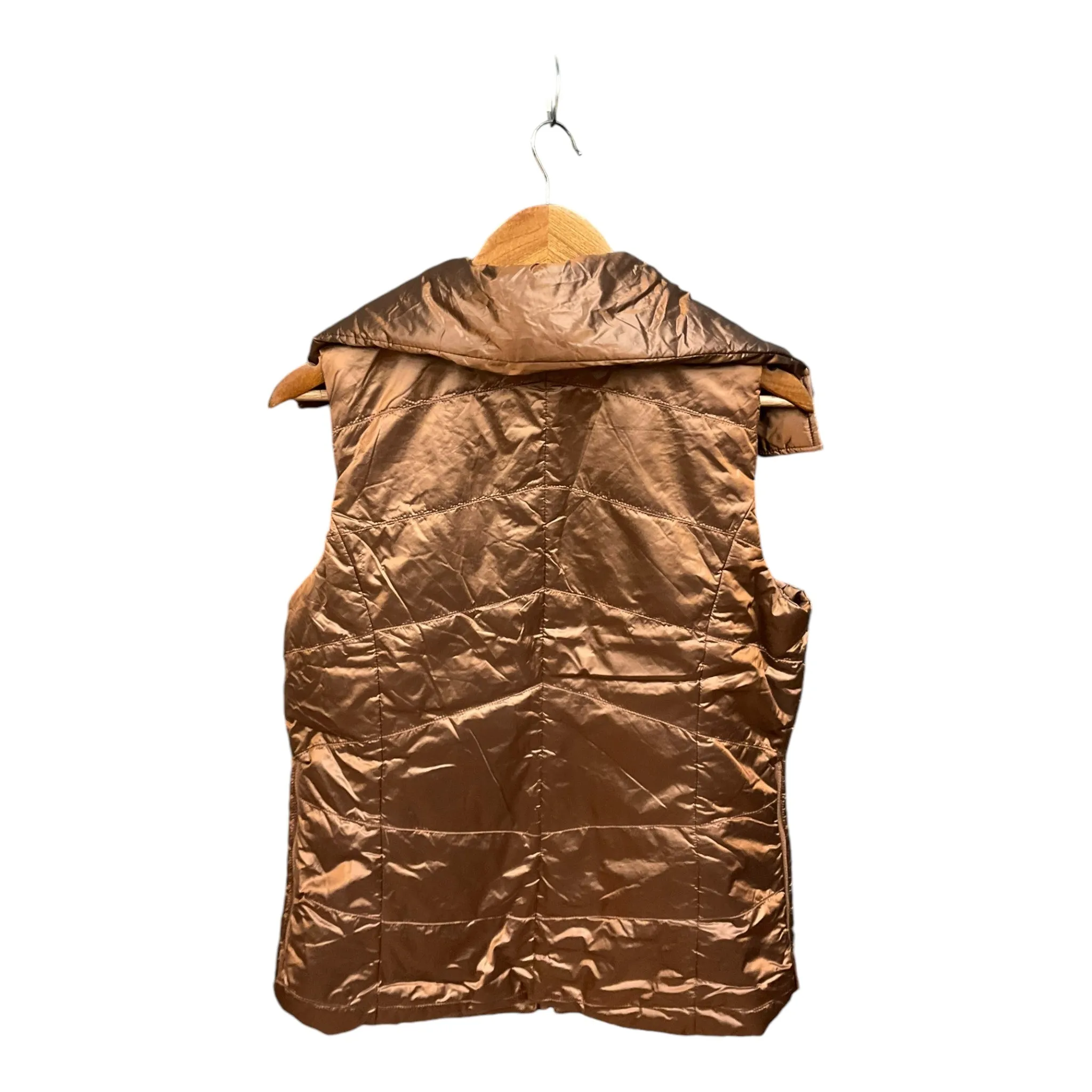 Vest Puffer & Quilted By Chicos In Brown, Size: M