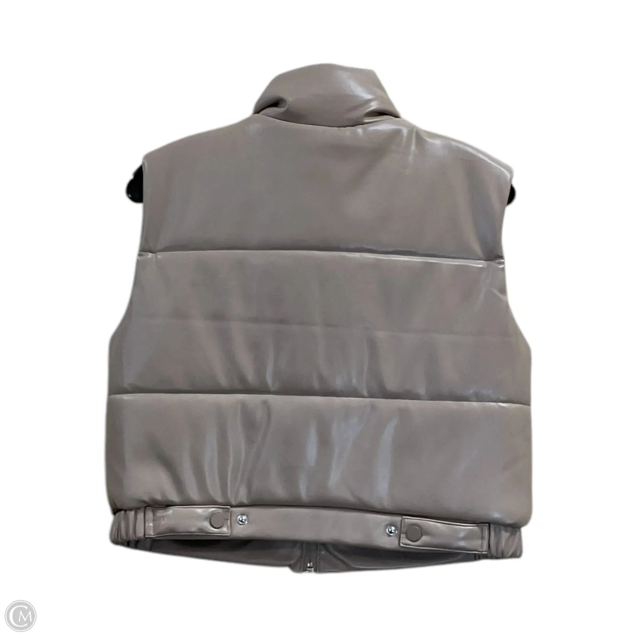 Vest Puffer & Quilted By Clothes Mentor In Tan, Size: S
