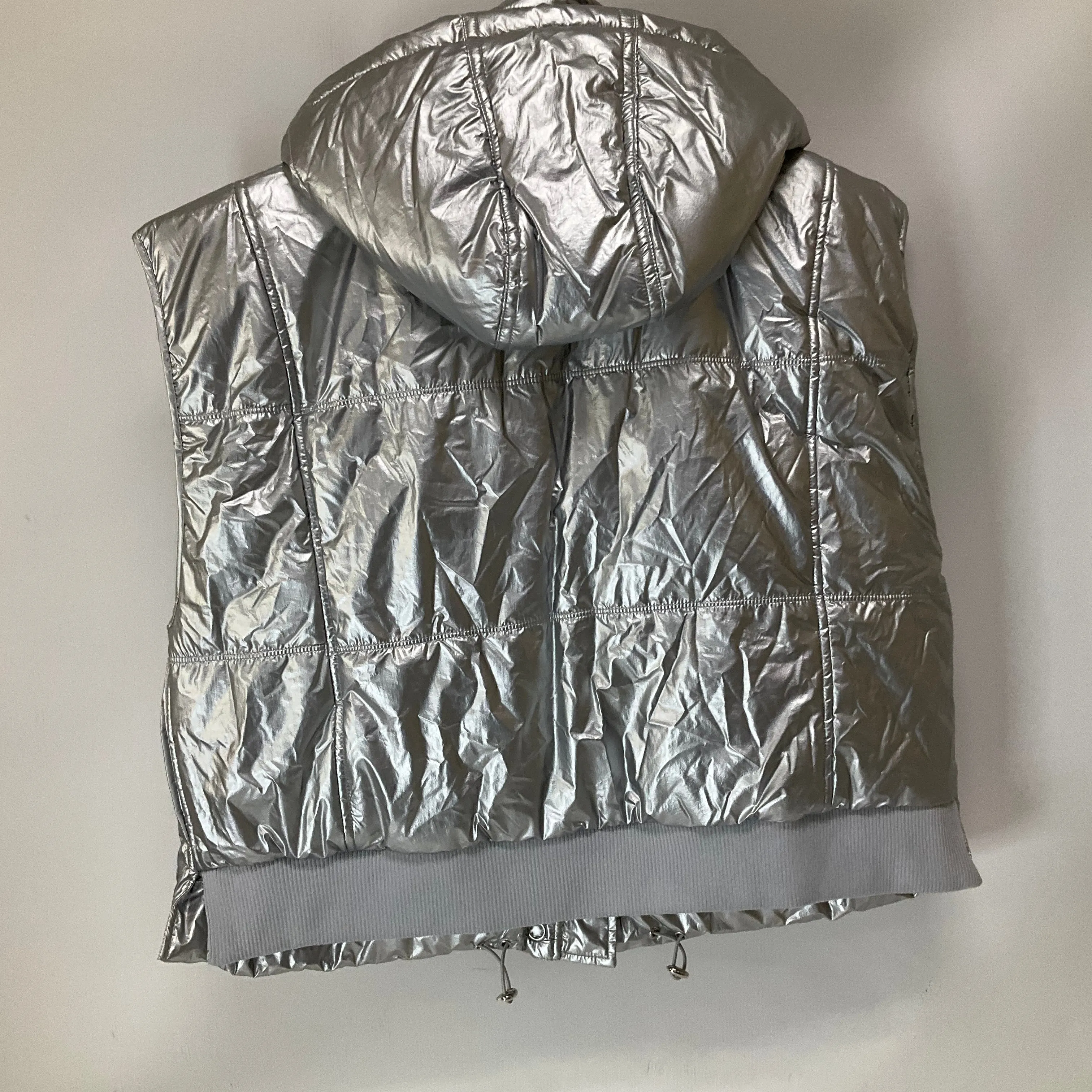 Vest Puffer & Quilted By Daily Practice By Anthropologie In Silver, Size: L