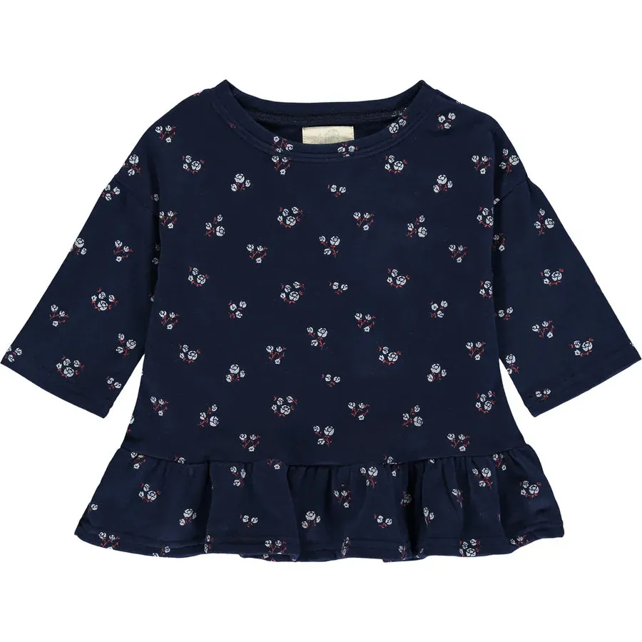 Vignette Eliana Blouse (Navy Floral Print)