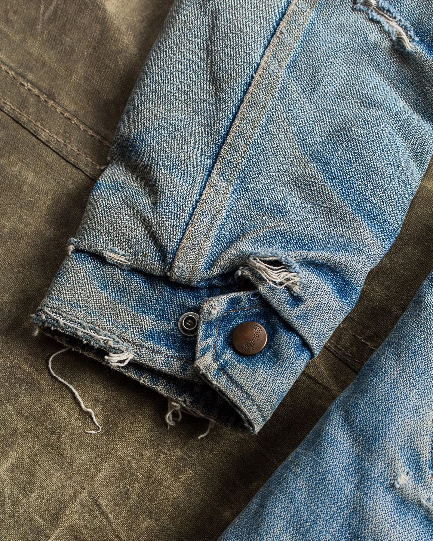 Vintage 70's Wrangler Ranch Coat Broken Twill Denim Jacket