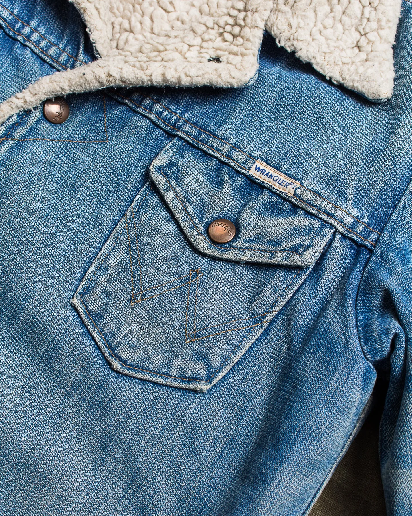 Vintage 70's Wrangler Ranch Coat Broken Twill Denim Jacket