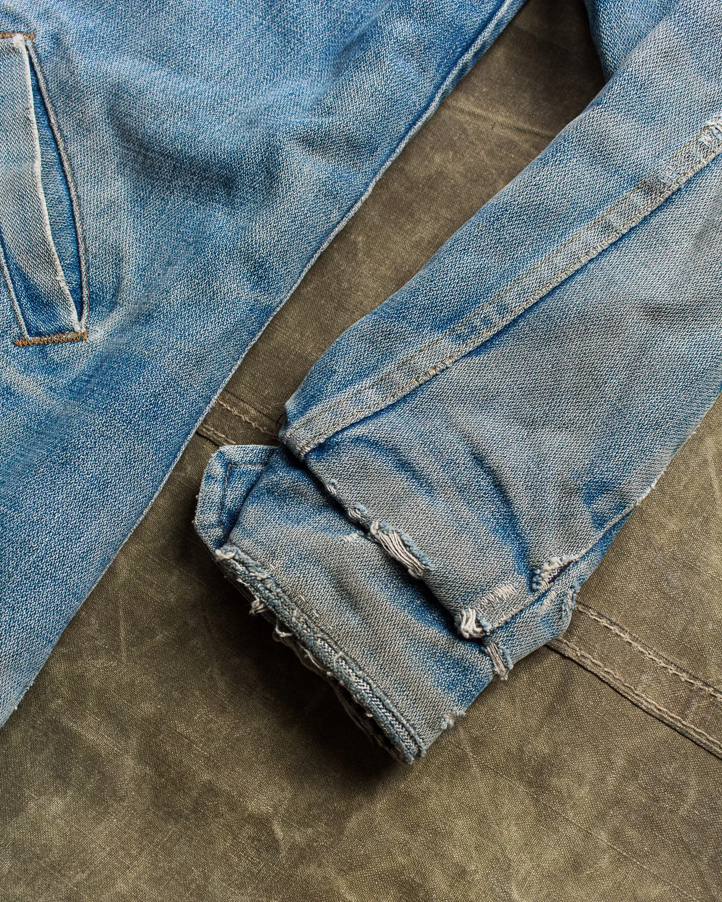 Vintage 70's Wrangler Ranch Coat Broken Twill Denim Jacket