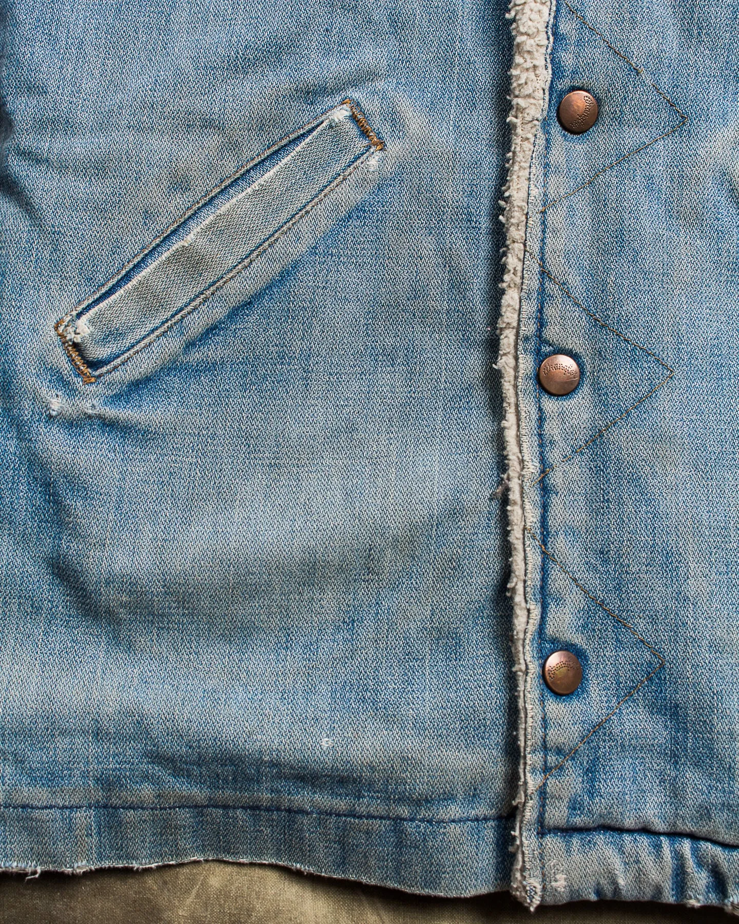 Vintage 70's Wrangler Ranch Coat Broken Twill Denim Jacket
