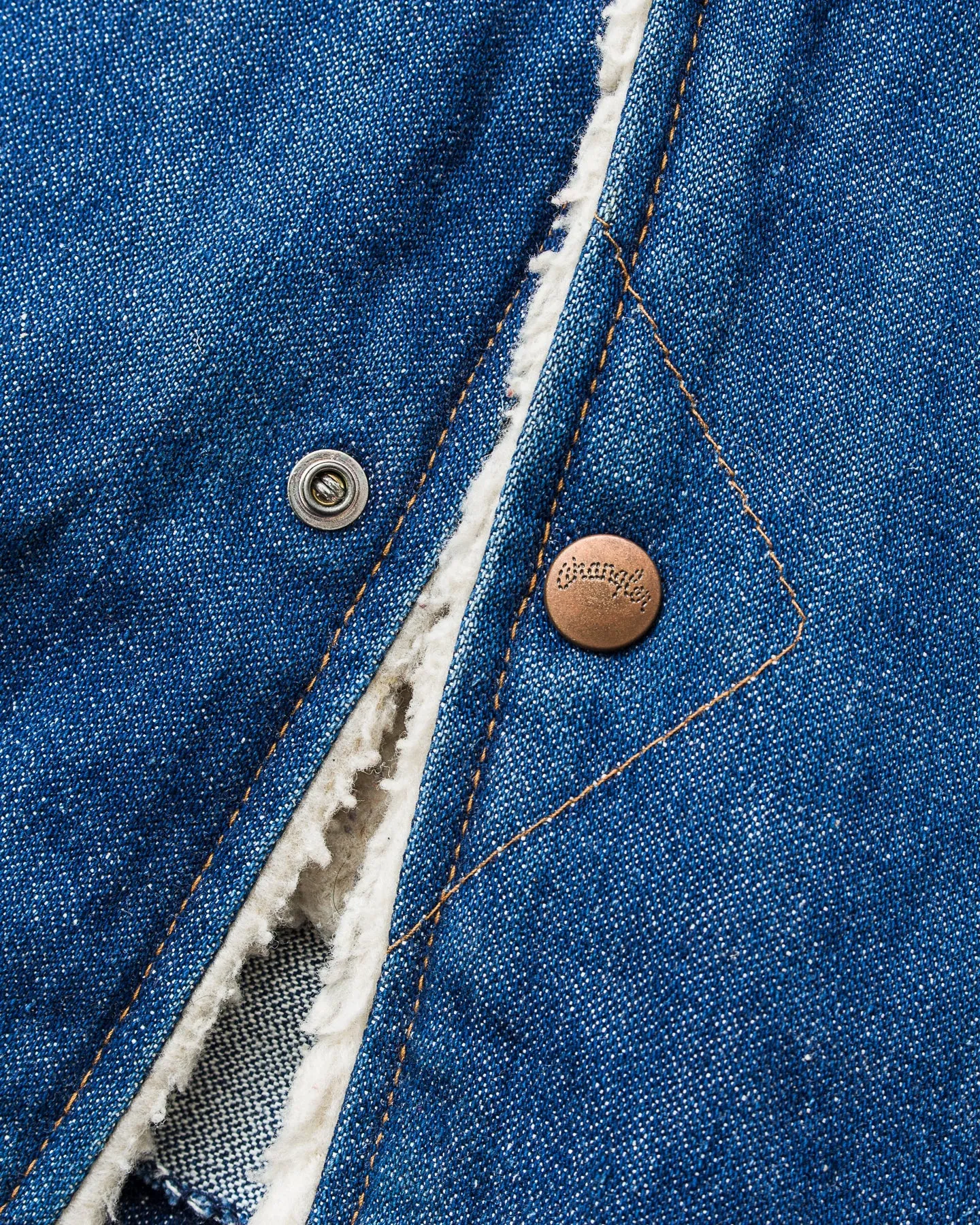 Vintage 70's Wrangler Ranch Coat Broken Twill Denim Jacket