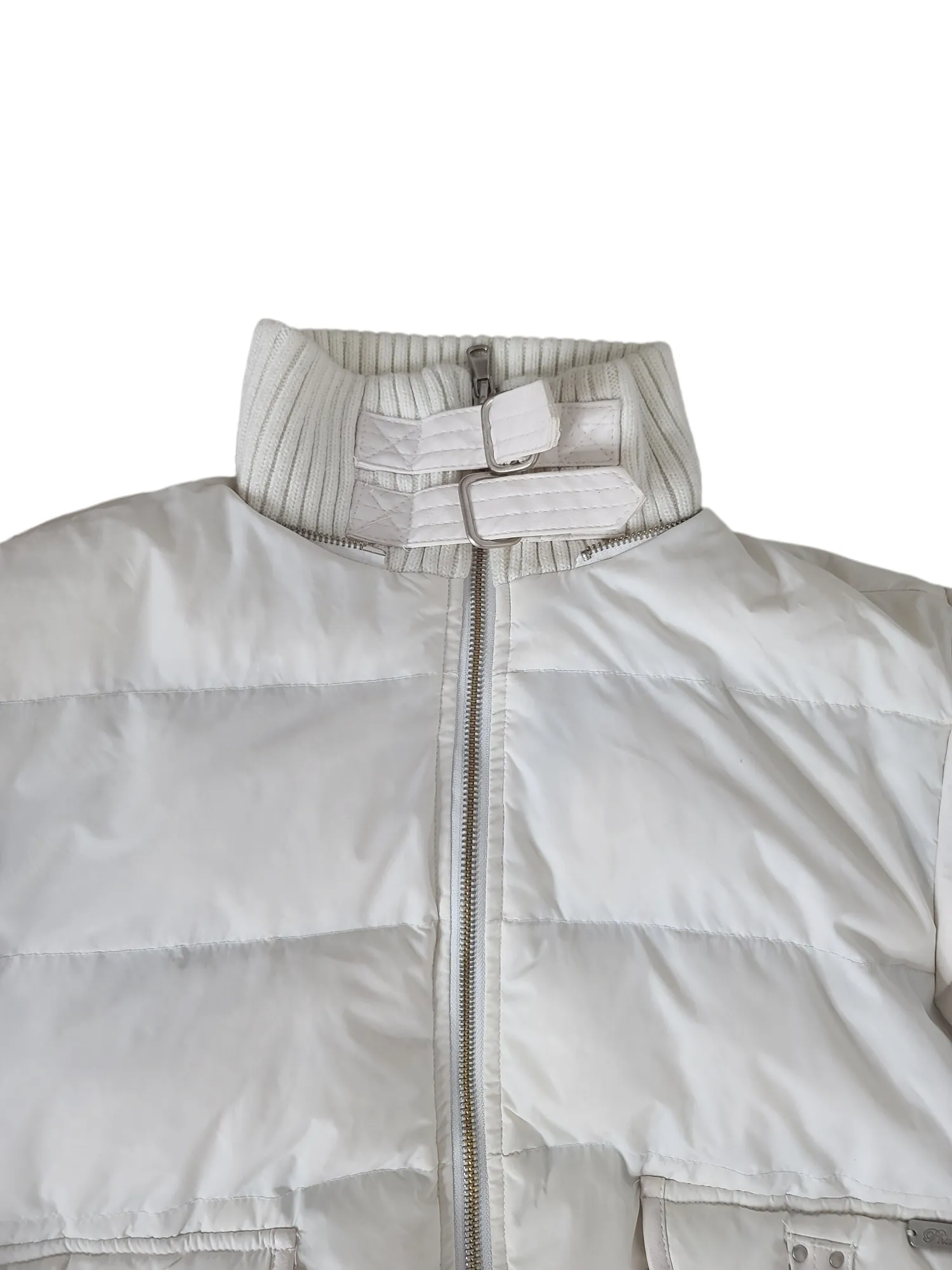 Vintage y2k white puffer jacket