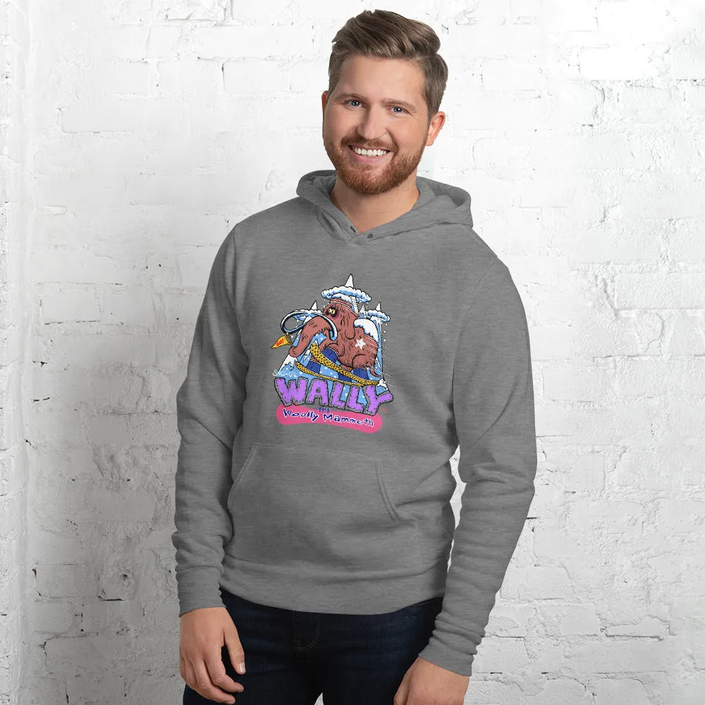 Wally with nameplate snowboard hoodie
