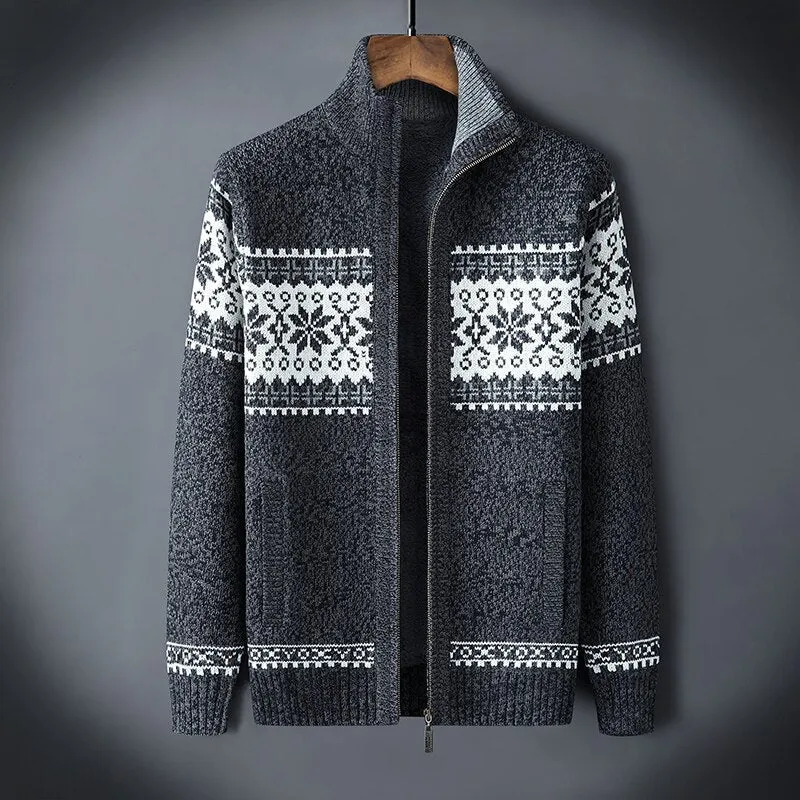 Warme Strickjacke für Männer