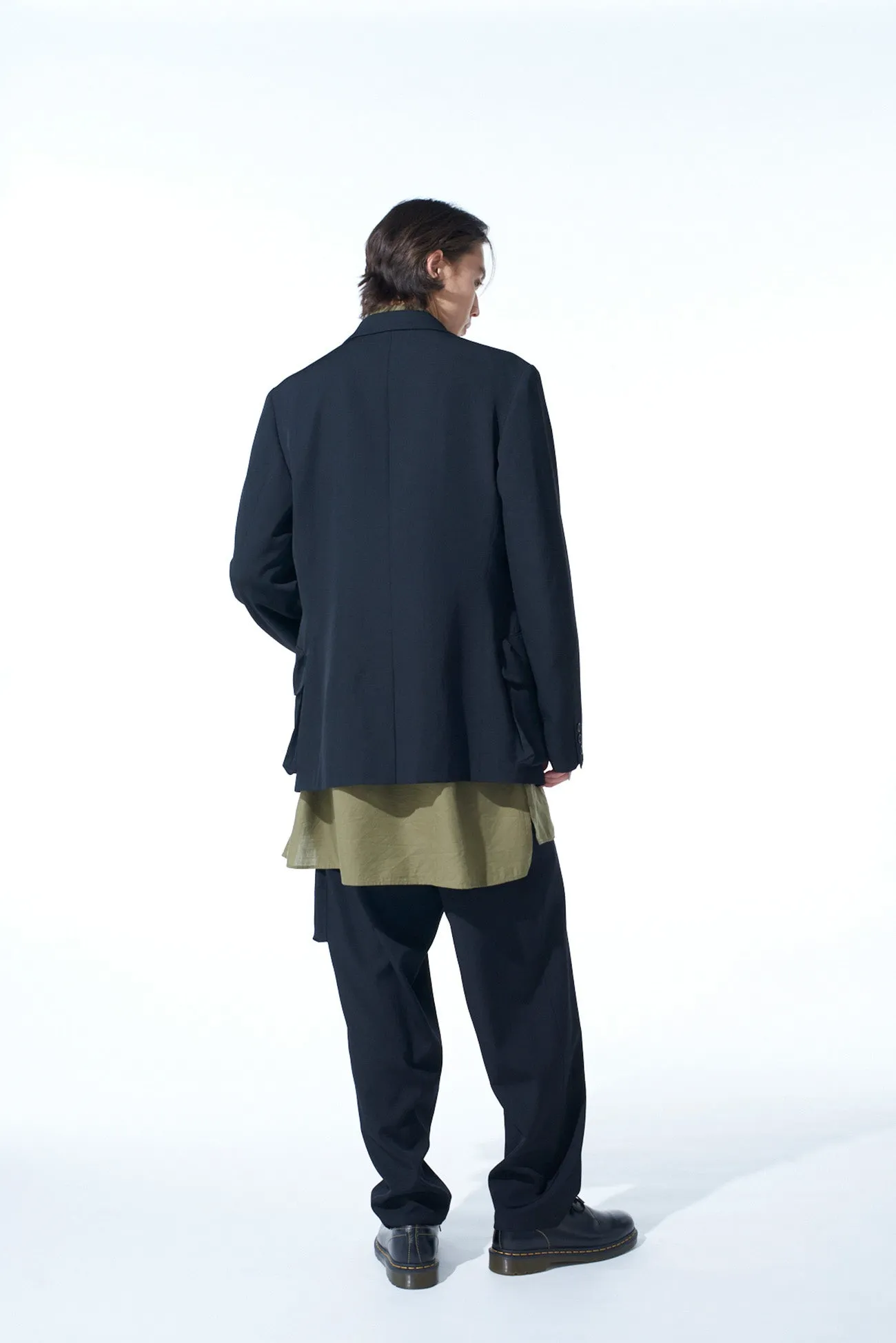 WASHER WOOL GABARDINE BIG POCKETS JACKET