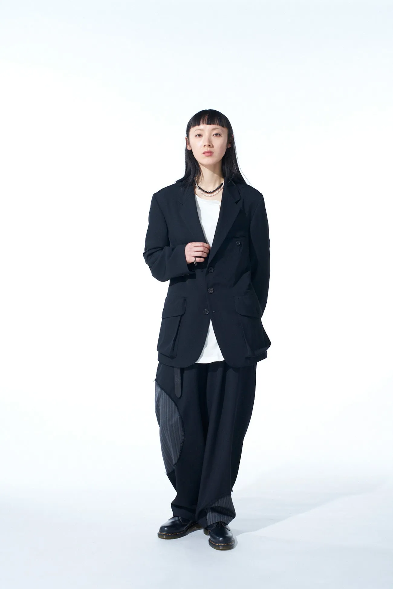 WASHER WOOL GABARDINE BIG POCKETS JACKET