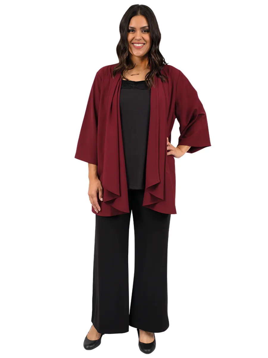 Waterfall Avenue Jacket - Maroon**