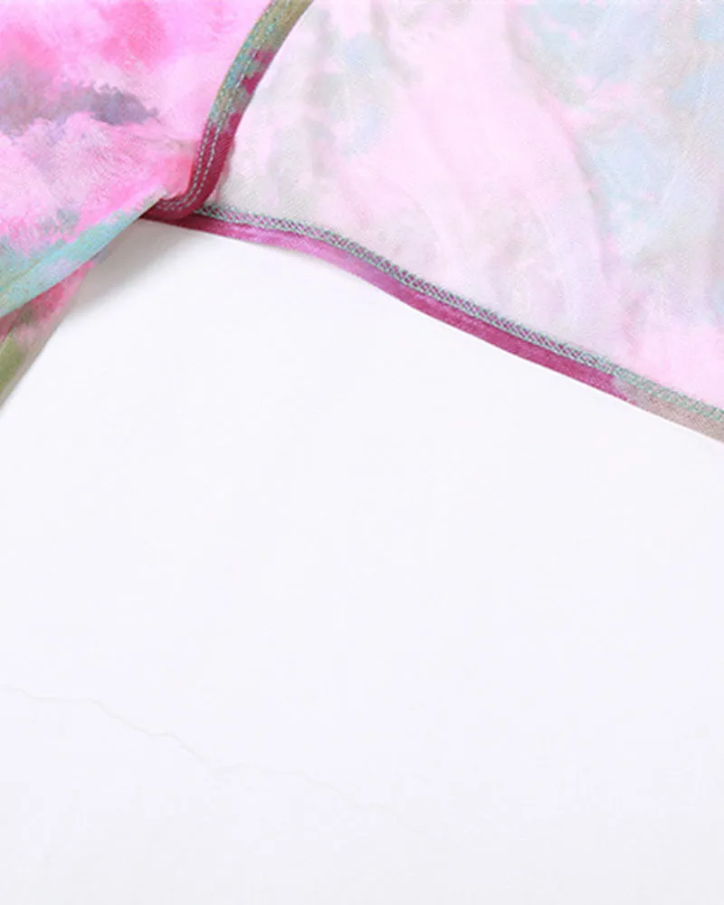 Watermarbled Butterfly Long Sleeves