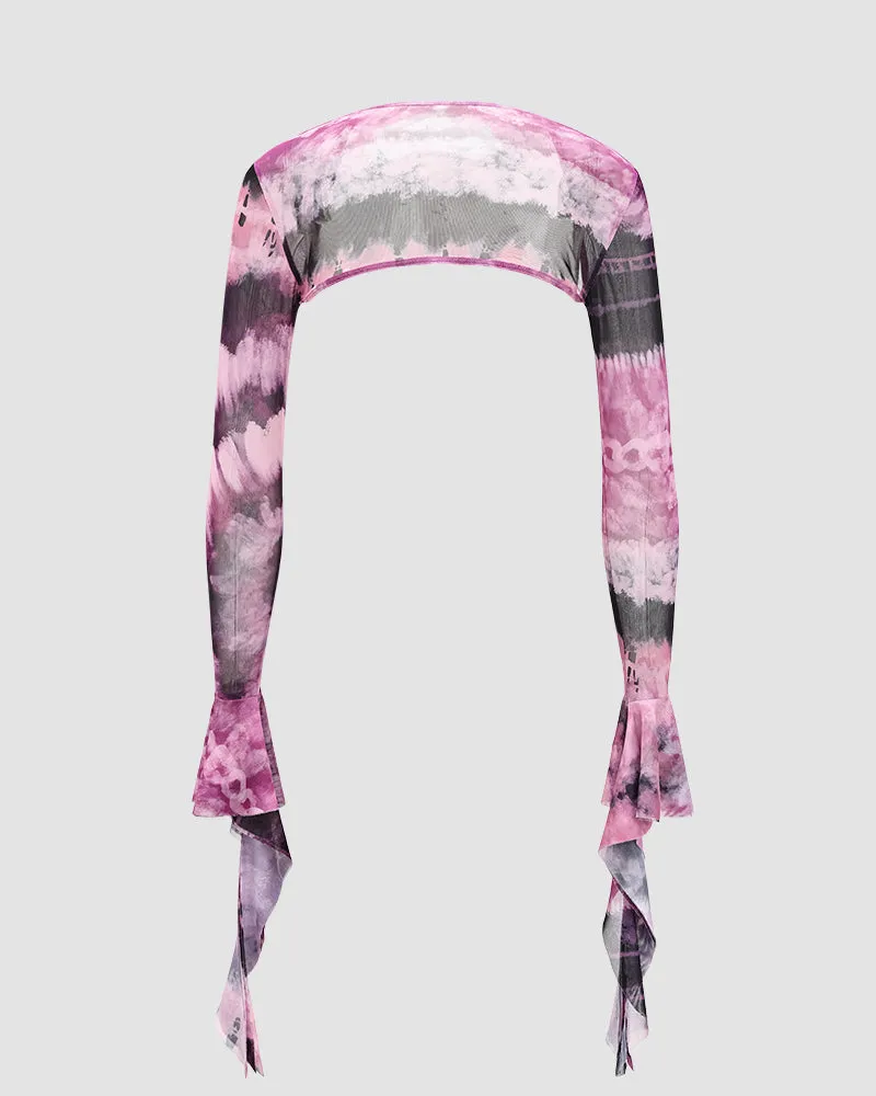 Watermarbled Butterfly Long Sleeves