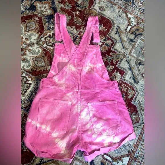 We The Free Pink Short Overalls