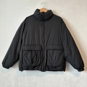WE THE FREE womens black casual zip up puffer DUVET BOMBER JACKET coat size XS