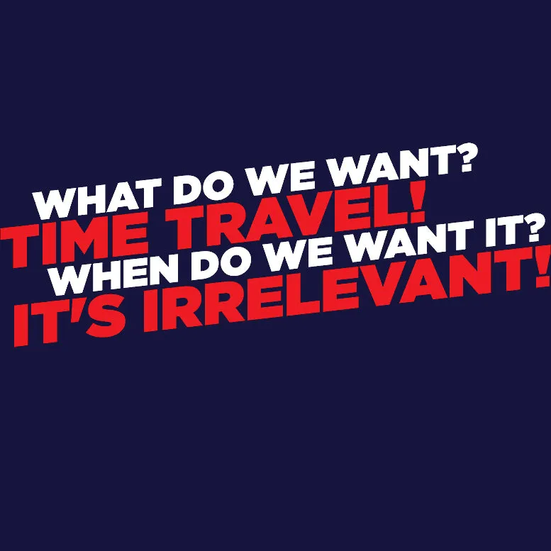 Weird Science Time Travel Official Kid's T-shirt (Navy)