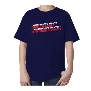 Weird Science Time Travel Official Kid's T-shirt (Navy)