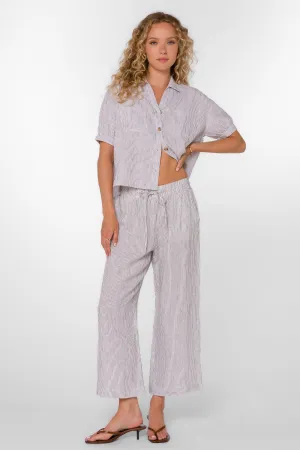 Wendy Black Stripe Pants