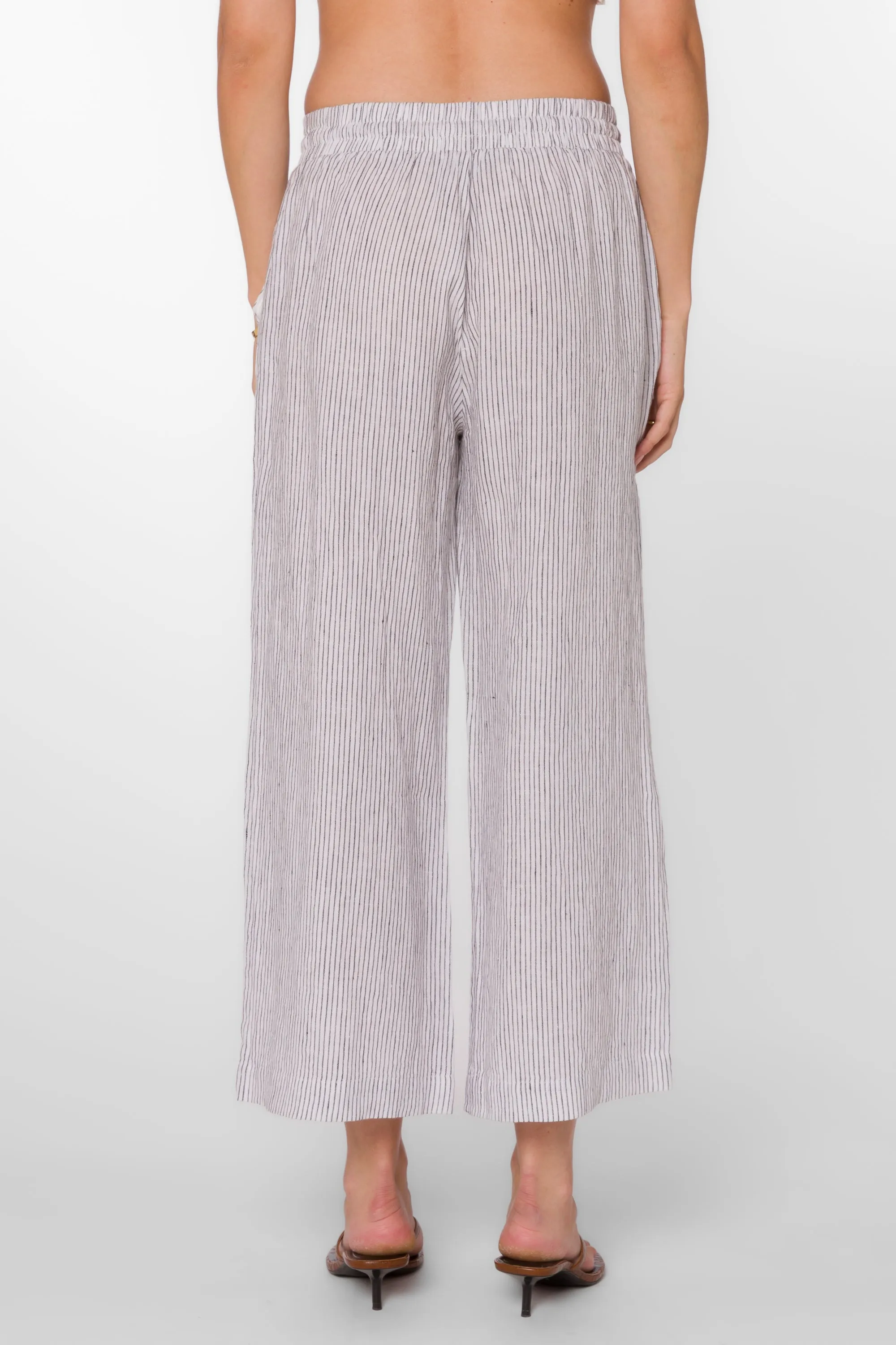 Wendy Black Stripe Pants
