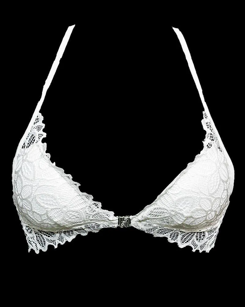 WHITE SEXY LACE FRONT OPEN FASHION PUSH UP BRA 738