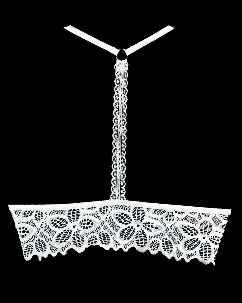 WHITE SEXY LACE FRONT OPEN FASHION PUSH UP BRA 738