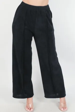 WIDE LEG CORDUROY PANTS