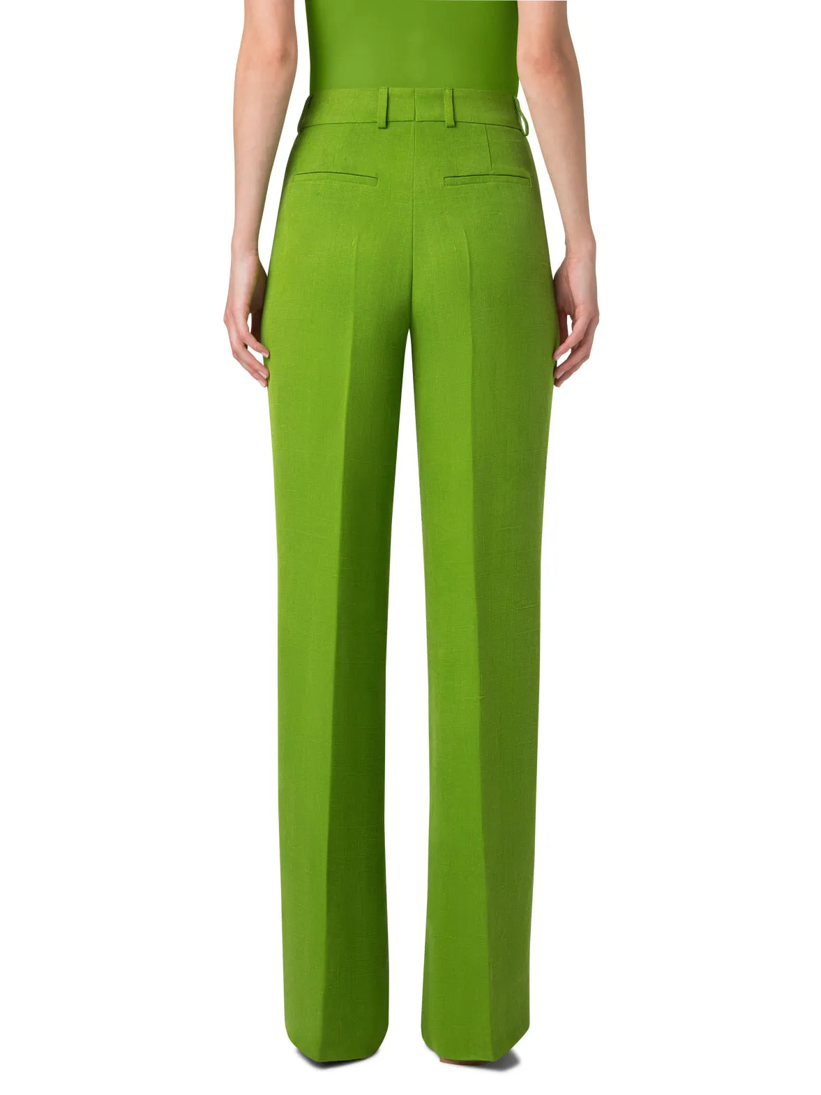 Wide Silk Shantung Pants