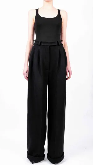 Wide Wool Trousers