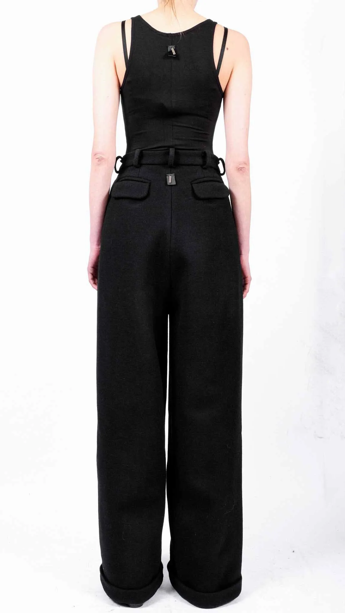 Wide Wool Trousers
