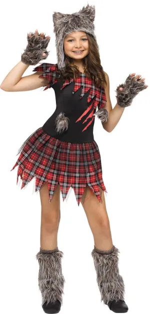 Wild Wolfie Child 4-6 Child Girls Costume