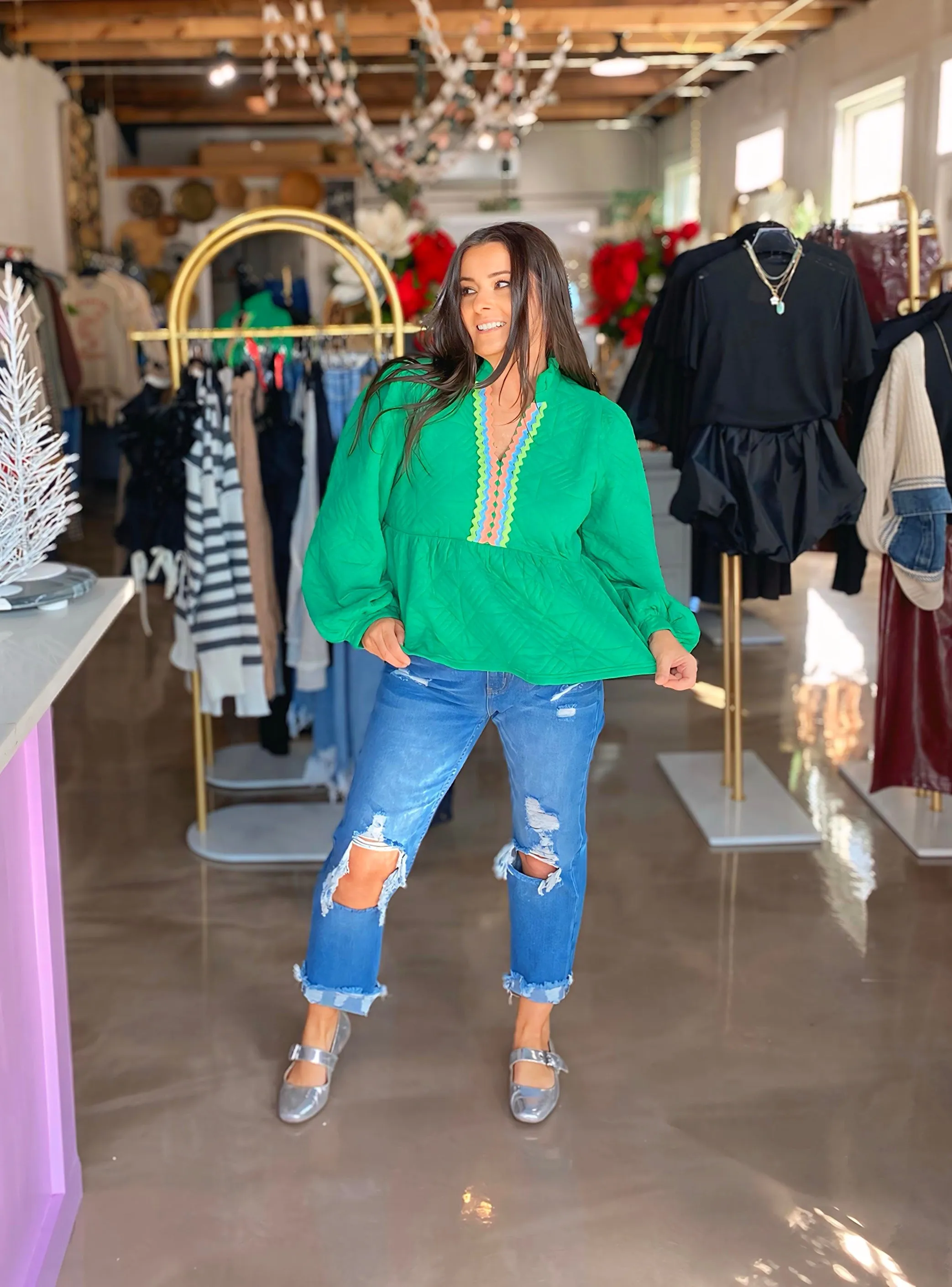 Willow Textured Peplum