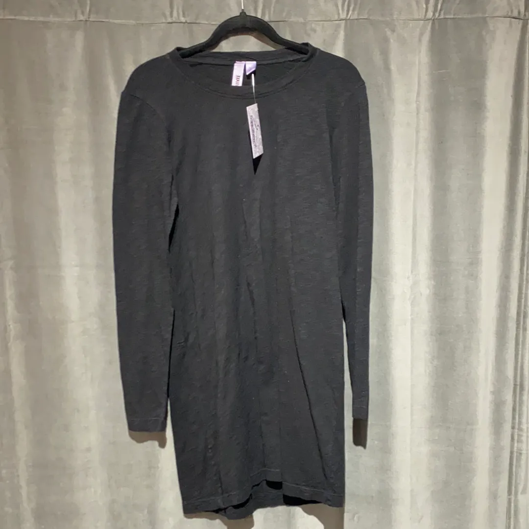 WILT Black Long Sleeve Coton Long Shirt