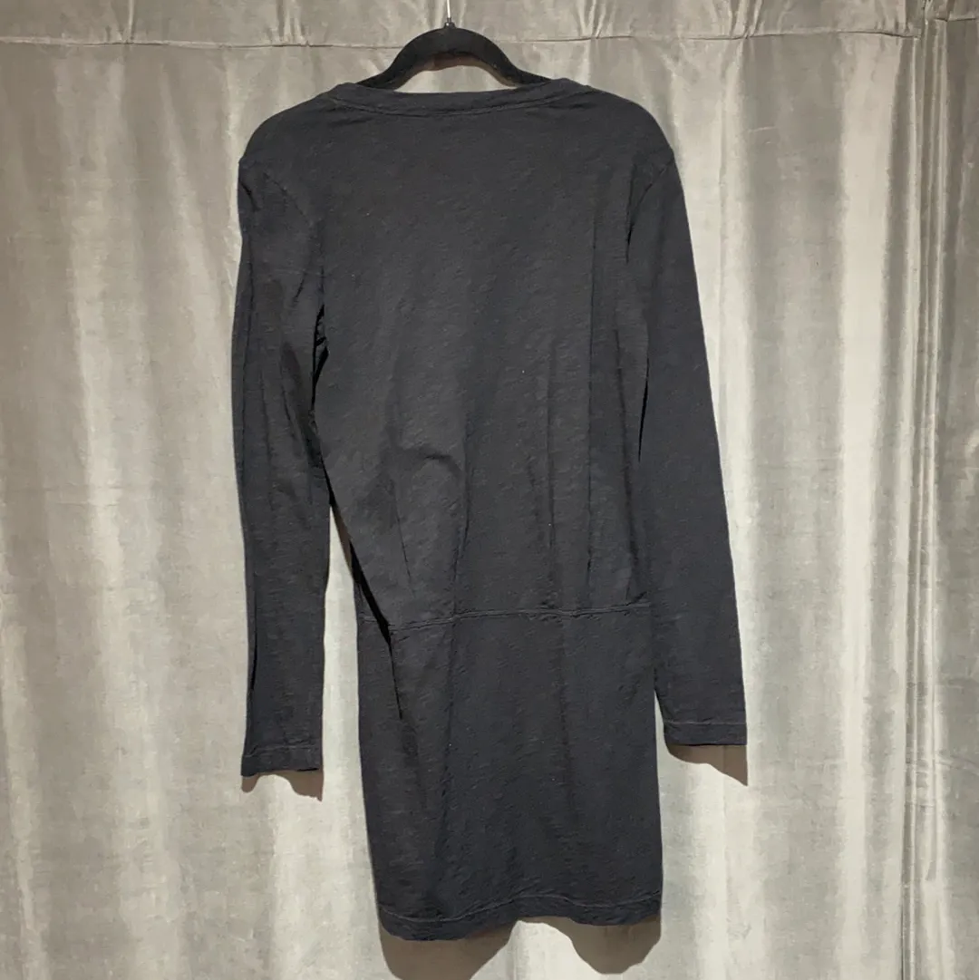 WILT Black Long Sleeve Coton Long Shirt