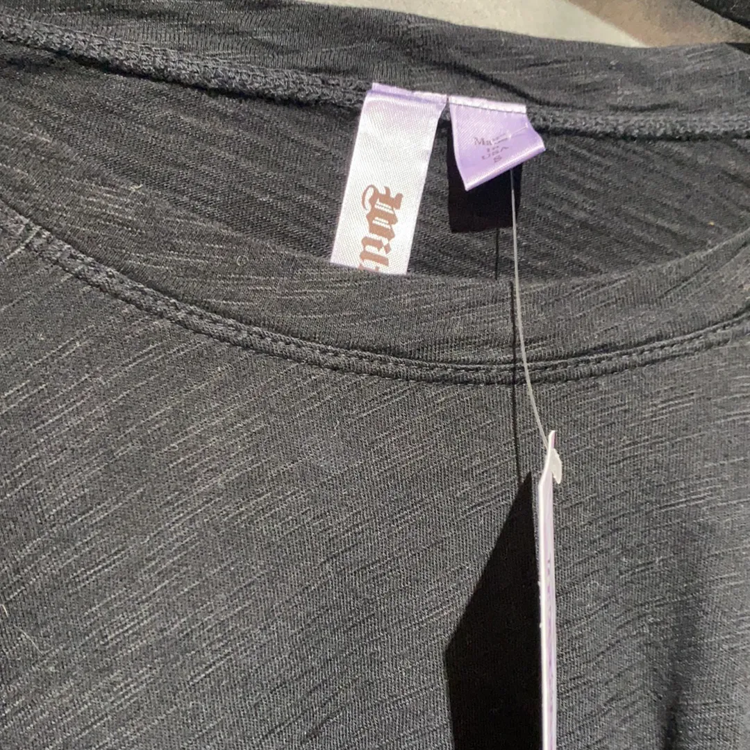 WILT Black Long Sleeve Coton Long Shirt
