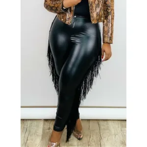Winter Plus Black and Red Faux Pu Leather/Trousers Sexy Leather/Tight Leggings Pants/Cowgirl Vintage Western