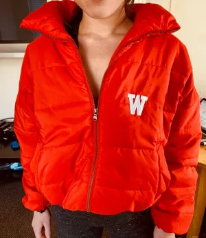 Wisconsin Red Puffer Jacket